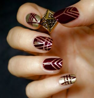 create stunning art deco nail design